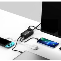 Сетевое зарядное Baseus GaN3 Pro Desktop Powerstrip AC+2U+2C 65W PSZM000901 - Превью изображения №3 — Интернет-магазин ПроЗаказ