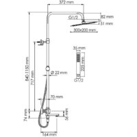 Душевая система  Wasserkraft A199.069.103.010.CH Thermo - Превью изображения №3 — Интернет-магазин ПроЗаказ