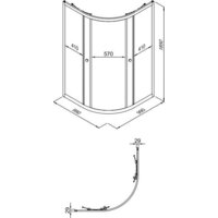 Душевой уголок Triton Альфа-Хром 100х100 (без поддона) - Превью изображения №4 — Интернет-магазин ПроЗаказ