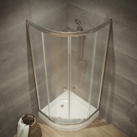 Душевой уголок Triton Альфа-Хром 100х100 (без поддона) - Превью изображения №3 — Интернет-магазин ПроЗаказ