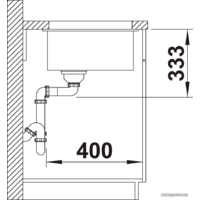 Кухонная мойка Blanco Rotan 500-U 526098 (черный) - Превью изображения №5 — Интернет-магазин ПроЗаказ
