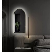Зеркало EMZE Led с подсветкой и УФ-окантовкой 50x100 LED.UV.ARC.50.100.AUR (золото) - Превью изображения №5 — Интернет-магазин ПроЗаказ