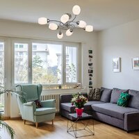 Припотолочная люстра Escada 150007/8R ES0000067 (Satin Nickel) - Превью изображения №4 — Интернет-магазин ПроЗаказ
