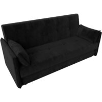 Диван Лига диванов Лига-018 117849 (велюр черный) - Превью изображения №3 — Интернет-магазин ПроЗаказ