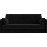 Диван Лига диванов Лига-018 117849 (велюр черный) - Превью изображения №2 — Интернет-магазин ПроЗаказ