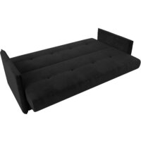 Диван Лига диванов Лига-018 117849 (велюр черный) - Превью изображения №6 — Интернет-магазин ПроЗаказ