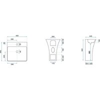 Умывальник Rea Ada Slim 45x43 Reau9902 - Превью изображения №7 — Интернет-магазин ПроЗаказ