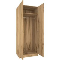 Шкаф распашной МДК ШК1 для одежды 2-х дверный 780x596x2000 (дуб вотан) - Превью изображения №2 — Интернет-магазин ПроЗаказ