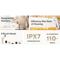 Щетка для мытья посуды Hoto Electric Kitchen Scrubber - Превью изображения №2 — Интернет-магазин ПроЗаказ
