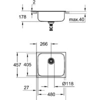 Кухонная мойка Grohe K200 60-S 53.3/45.8 1.0 31719SD0 - Превью изображения №3 — Интернет-магазин ПроЗаказ