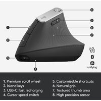 Вертикальная мышь Logitech MX Vertical - Превью изображения №9 — Интернет-магазин ПроЗаказ