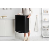 Система сортировки мусора Brabantia Bo Pedal Bin 2 x 30 л (черный матовый) - Превью изображения №11 — Интернет-магазин ПроЗаказ