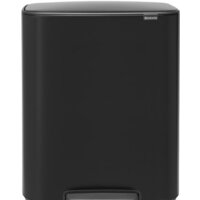 Система сортировки мусора Brabantia Bo Pedal Bin 2 x 30 л (черный матовый) - Превью изображения №1 — Интернет-магазин ПроЗаказ