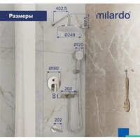 Душевая система  Milardo Rora RORSB03M68 - Превью изображения №5 — Интернет-магазин ПроЗаказ