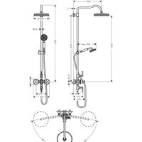 Душевая система  Axor Montreux 16572000 - Превью изображения №2 — Интернет-магазин ПроЗаказ
