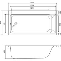 Ванна Lauter Seraphina 160x80 2112160L (с ножками и сифоном 21Y11030 хром) - Превью изображения №16 — Интернет-магазин ПроЗаказ