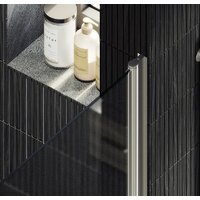 Душевая дверь MaybahGlass 198x80 MGD-808-5 (сатин стекло/хром матовый) - Превью изображения №2 — Интернет-магазин ПроЗаказ