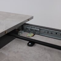 Кухонный стол Мамадома Tirk radial-94 раздвижной 94-126х64 (серый сланец/черный) - Превью изображения №16 — Интернет-магазин ПроЗаказ