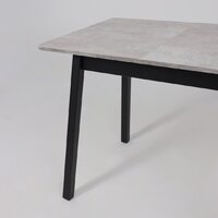 Кухонный стол Мамадома Tirk radial-94 раздвижной 94-126х64 (серый сланец/черный) - Превью изображения №12 — Интернет-магазин ПроЗаказ