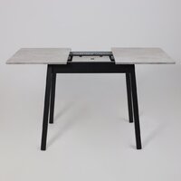 Кухонный стол Мамадома Tirk radial-94 раздвижной 94-126х64 (серый сланец/черный) - Превью изображения №20 — Интернет-магазин ПроЗаказ