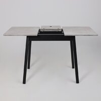 Кухонный стол Мамадома Tirk radial-94 раздвижной 94-126х64 (серый сланец/черный) - Превью изображения №21 — Интернет-магазин ПроЗаказ