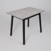 Кухонный стол Мамадома Tirk radial-94 раздвижной 94-126х64 (серый сланец/черный) - Превью изображения №7 — Интернет-магазин ПроЗаказ