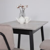 Кухонный стол Мамадома Tirk radial-94 раздвижной 94-126х64 (серый сланец/черный) - Превью изображения №5 — Интернет-магазин ПроЗаказ