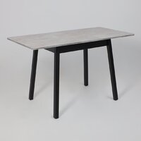 Кухонный стол Мамадома Tirk radial-94 раздвижной 94-126х64 (серый сланец/черный) - Превью изображения №18 — Интернет-магазин ПроЗаказ