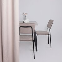 Кухонный стол Мамадома Tirk radial-94 раздвижной 94-126х64 (серый сланец/черный) - Превью изображения №3 — Интернет-магазин ПроЗаказ