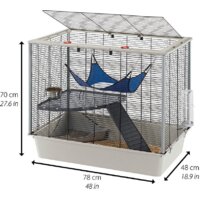 Клетка Ferplast Furat (белый) 57059814 - Превью изображения №2 — Интернет-магазин ПроЗаказ