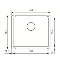 Кухонная мойка Zigmund & Shtain Integra 500 (индийская ваниль) - Превью изображения №2 — Интернет-магазин ПроЗаказ