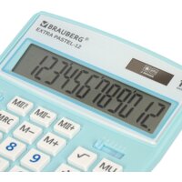 Бухгалтерский калькулятор BRAUBERG Extra Pastel-12-LB 250486 (голубой) - Превью изображения №6 — Интернет-магазин ПроЗаказ