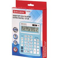 Бухгалтерский калькулятор BRAUBERG Extra Pastel-12-LB 250486 (голубой) - Превью изображения №11 — Интернет-магазин ПроЗаказ