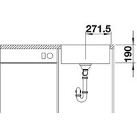 Кухонная мойка Blanco Subline 500-IF SteelFrame (белый) - Превью изображения №4 — Интернет-магазин ПроЗаказ