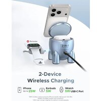 Беспроводное зарядное Ugreen W713 65300 (голубой) - Превью изображения №4 — Интернет-магазин ПроЗаказ