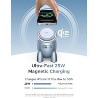 Беспроводное зарядное Ugreen W713 65300 (голубой) - Превью изображения №5 — Интернет-магазин ПроЗаказ