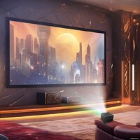 Проектор CACTUS CS-M1.SG + Экран CS-PSRM-180X180-BK - Превью изображения №9 — Интернет-магазин ПроЗаказ