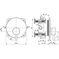Смеситель Ideal Standard Cerafine A7388AA + A1000NU - Превью изображения №5 — Интернет-магазин ПроЗаказ