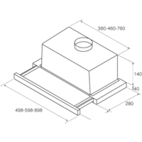 Кухонная вытяжка Jetair Aurora LX/CR/F/60 PRF0115176B - Превью изображения №3 — Интернет-магазин ПроЗаказ