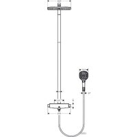 Душевая система  Hansgrohe Raindance Select E 360 Showerpipe (27113400) - Превью изображения №3 — Интернет-магазин ПроЗаказ
