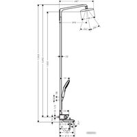 Душевая система  Hansgrohe Raindance Select E 360 Showerpipe (27113400) - Превью изображения №2 — Интернет-магазин ПроЗаказ