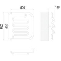Полотенцесушитель TERMINUS Фокстрот-Лиана 1