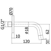 Излив Paffoni Light ZBOC103NO - Превью изображения №2 — Интернет-магазин ПроЗаказ