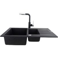 Кухонная мойка Kernau KGS A 6079 1.5B1D Graphite - Превью изображения №6 — Интернет-магазин ПроЗаказ