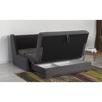 Диван DiArt Лео-3 1500 (велюр, Ultra Grafit) - Превью изображения №9 — Интернет-магазин ПроЗаказ