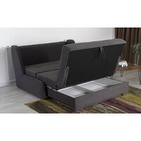 Диван DiArt Лео-3 1500 (велюр, Ultra Grafit) - Превью изображения №10 — Интернет-магазин ПроЗаказ