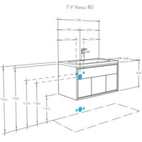  Акватон Тумба под умывальник Уэльс 80 1A267901WA6A0 - Превью изображения №5 — Интернет-магазин ПроЗаказ