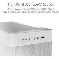 Корпус ASUS Prime AP201 (белый) - Превью изображения №5 — Интернет-магазин ПроЗаказ
