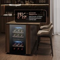 Винный шкаф Weissgauff WWC-16 DualZone Compressor - Превью изображения №6 — Интернет-магазин ПроЗаказ
