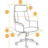 Офисное кресло TetChair Charm (серый) - Превью изображения №15 — Интернет-магазин ПроЗаказ